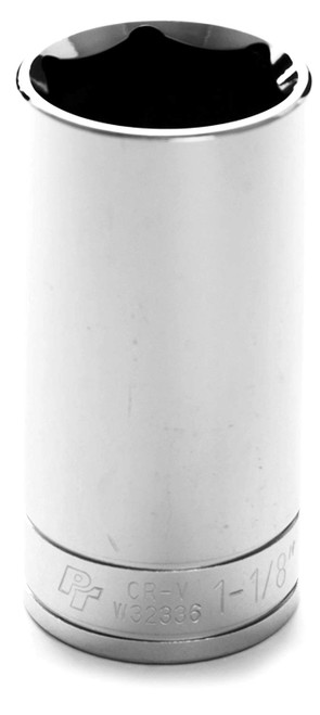 Performance Tool W32336 1/2' Drive 6-Point Socket, 1-1/8'