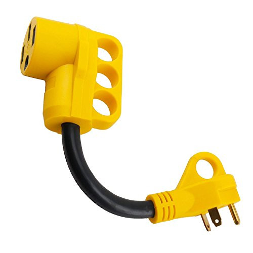 Epicord RV Power Adapter Cords Electrical Twist Lock Adapters (RV-30M50F)