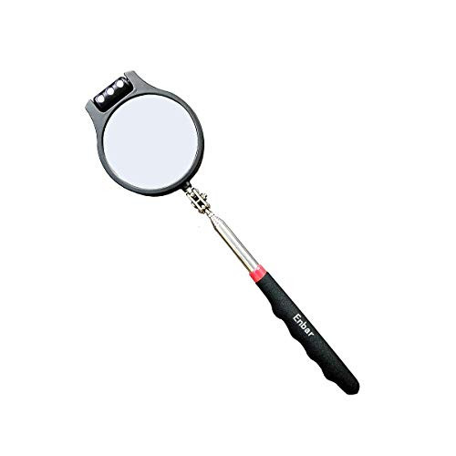 Telescoping Lighted Inspection Mirror?Telescoping LED Lighted Flexible Inspection Mirror 360 Swivel
