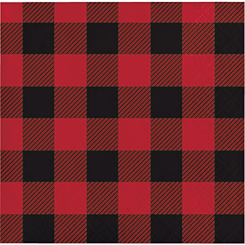 Buffalo Plaid Beverage Napkins, 48 ct