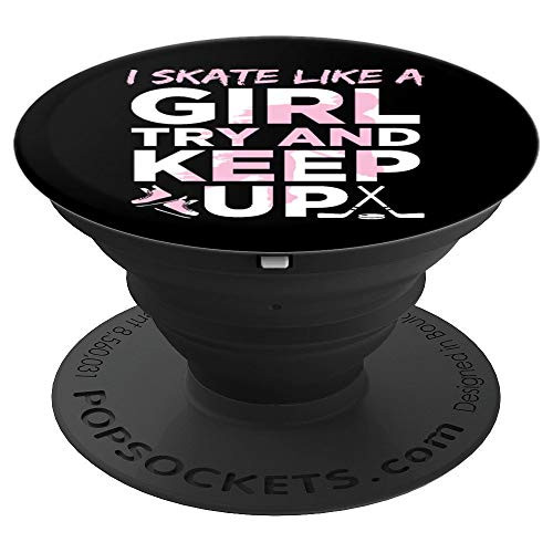 Funny Ice Hockey Player Gift For Girls Skating - PopSockets Grip and Stand for Phones and Tablets Funny Ice Hockey Player Gift For Girls Skating - PopSockets Grip and Stand for Phones and Tablets