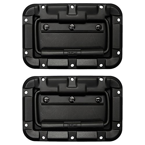 TCH Hardware 2 Pack Recessed Spring Loaded Handle - Lightweight Nylon & Steel