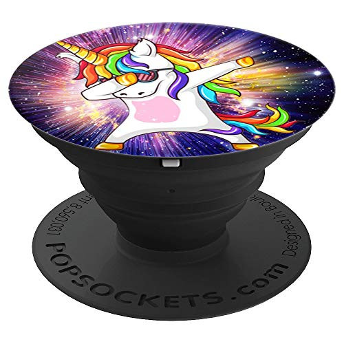 Phenomenal Space Background Pop-Socket With Dabbing Unicorn - PopSockets Grip and Stand for Phones and Tablets