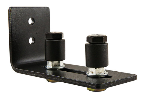 ITS TECH Sliding Barn Door Floor Bottom Guide, Wall Mounted Adjustable Stay Roller Guide Hardware Made of Reinforced Steel and Black Powder Coat