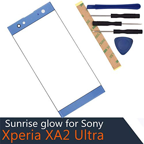 H3213 Outer Glass Screen Replacement for Sony Xperia XA2 Ultra H3223 H4213 H4233 Blue