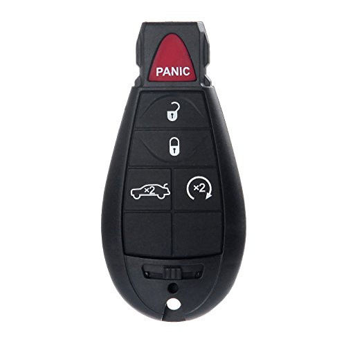 ECCPP Replacement fit for Uncut 433MHz Keyless Entry Remote Control Car Key Fob Chrysler 300/ Dodge Challenger Charger Durango Magnum/Jeep Grand Cherokee M3N5WY783X IYZ-C01C (Pack of 1)