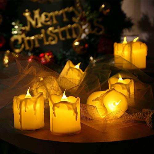 Flameless Votive Candles,LED Tealight Candles,Battery Operated Fake Candles Realistic"Tear Drop" Votive Tea Lights Candles for Wedding,Party,Home,Festival Decorations,Pack of 12 Flameless Votive Candles,LED Tealight Candles,Battery Operated Fake Candles Realistic"Tear Drop" Votive Tea Lights Candles for Wedding,Party,Home,Festival Decorations,Pack of 12