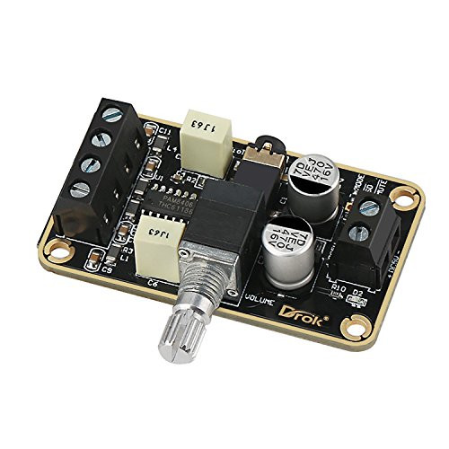 Audio Amplifier Board, DROK PAM8406 Digital Power Amplifier Board 5W+5W Stereo Amp 2.0 Dual Channel Class D DC5V Amplify DIY Module for Speaker