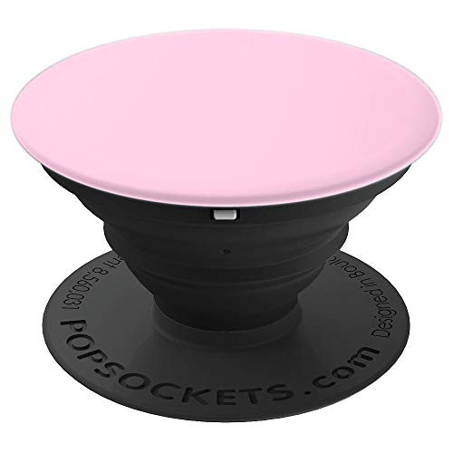 Light Pastel Plain Pink Solid Color - PopSockets Grip and Stand for Phones and Tablets