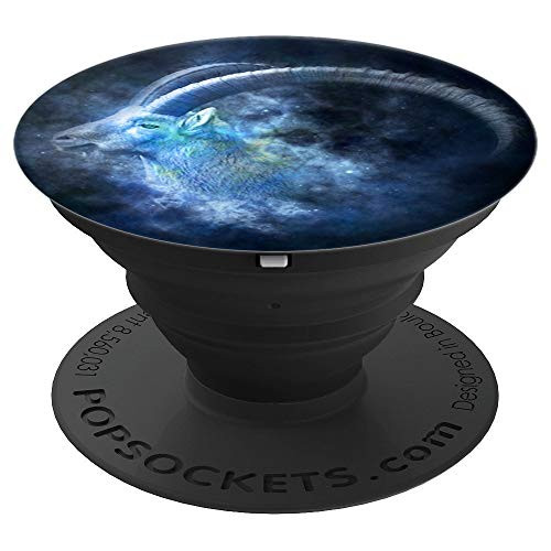 Capricorn Zodiac Astrology Pop Socket Fancy Stars Blue Space - PopSockets Grip and Stand for Phones and Tablets