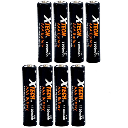 Xtech AAA Ultra High-Capacity 1100mah Ni-MH Rechargeable Batteries (8 pack) Xtech AAA Ultra High-Capacity 1100mah Ni-MH Rechargeable Batteries (8 pack)