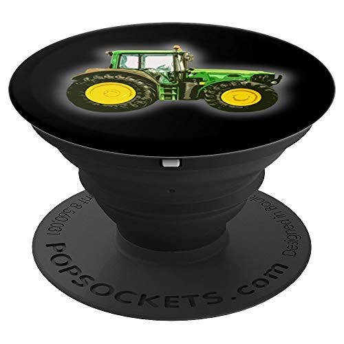 Tractor Farmer Green Bulldozer Farmers funny Gift for Boys - PopSockets Grip and Stand for Phones and Tablets