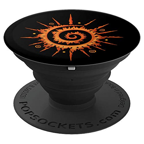 Sun Sunshine Midsummer Firewheel Summer Holiday Gift Idea  - PopSockets Grip and Stand for Phones and Tablets