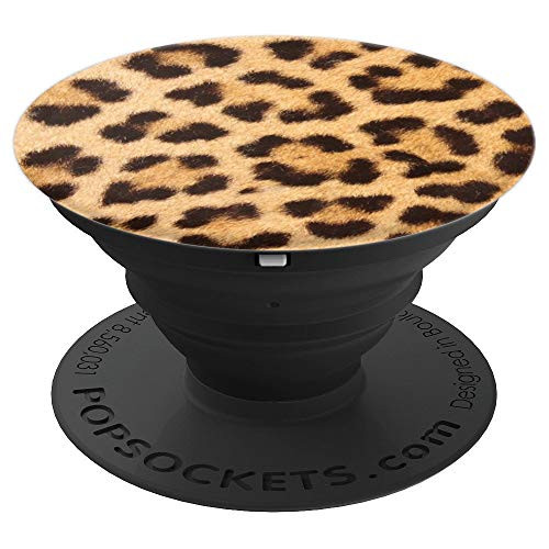 Leopard Skin Print Pattern - PopSockets Grip and Stand for Phones and Tablets