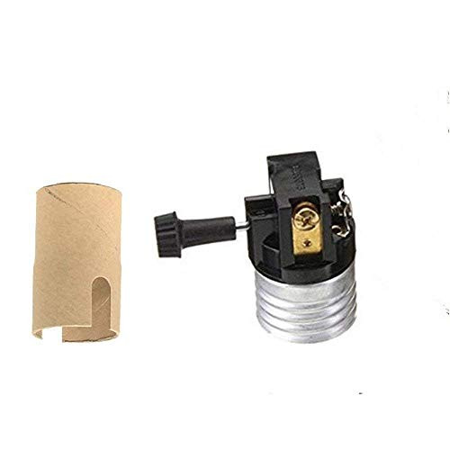 EFINEHOME Replacement 3 Pack E26/27 Medium Base Interior Only Metal Shell Incandescent Lampholder Removeable Turn Knob Electrolier 250W-250V (2-Circuit 2-Way)