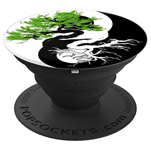 Yin Yang Yoga Zen Bonsai - Yoga Gift Tree - PopSockets Grip and Stand for Phones and Tablets