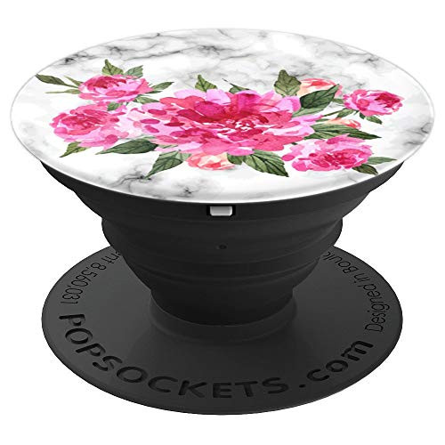 BLOSSOM SPRING FLOWER IN RED PINK OVER MARBLE CLOUD - PopSockets Grip and Stand for Phones and Tablets BLOSSOM SPRING FLOWER IN RED PINK OVER MARBLE CLOUD - PopSockets Grip and Stand for Phones and Tablets