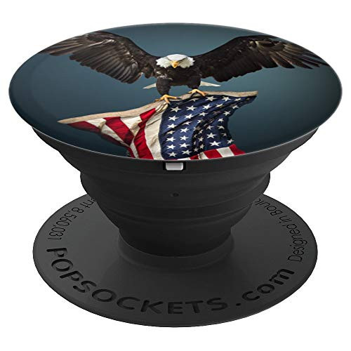 American Eagle American Flag And Freedom For Americans - PopSockets Grip and Stand for Phones and Tablets