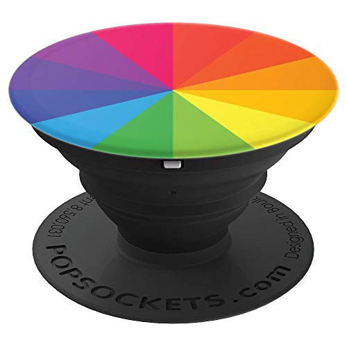 Color Wheel Rainbow Pinwheel Artist - PopSockets Grip and Stand for Phones and Tablets