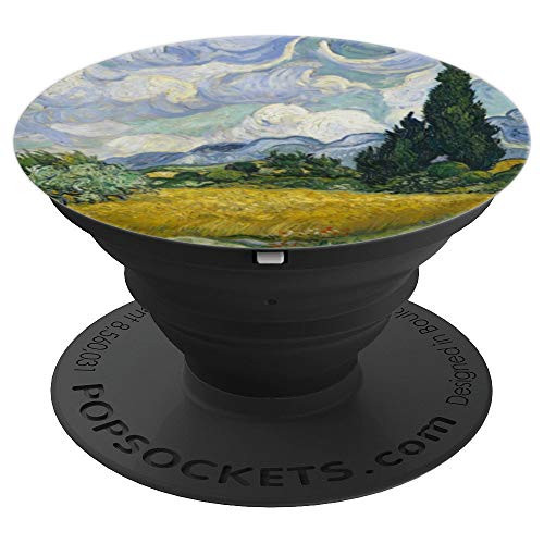 Van Gogh Wheatfield with Cypresses - PopSockets Grip and Stand for Phones and Tablets
