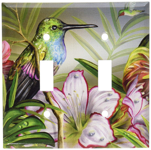 Art Plates - Hummingbird at Rest Switch Plate - Double Toggle