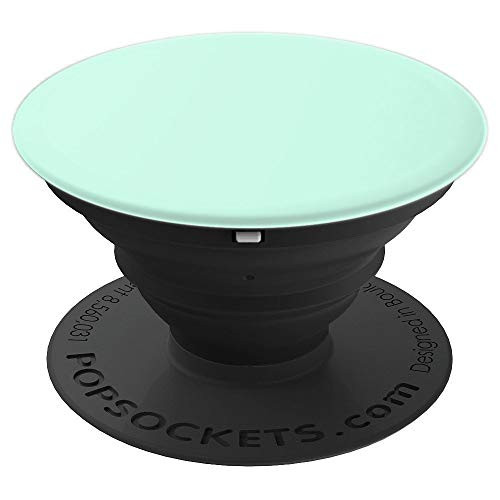 Light Mint Seafoam Green Solid Color Plain Background - PopSockets Grip and Stand for Phones and Tablets