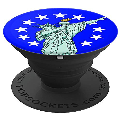 Statue of Liberty Betsy Ross American Flag-13 Stars Protest PopSockets Grip and Stand for Phones and Tablets
