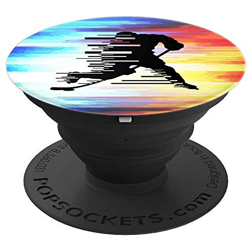 Hockey Player Glitch Cool Fire Ice Sport Hockey Player Gift - PopSockets Grip and Stand for Phones and Tablets Hockey Player Glitch Cool Fire Ice Sport Hockey Player Gift - PopSockets Grip and Stand for Phones and Tablets