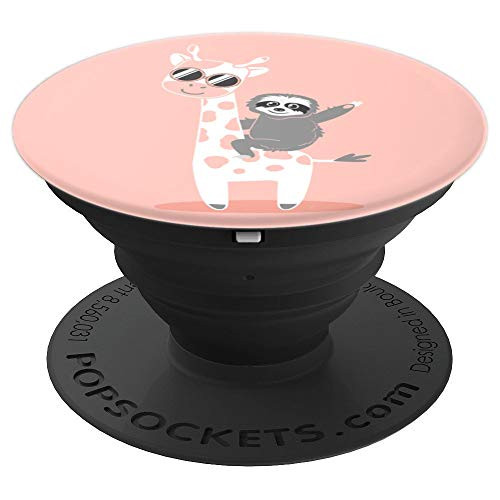 Giraffe Pop-Socket Sloth Funny Cute Sweet Valentines Gift - PopSockets Grip and Stand for Phones and Tablets