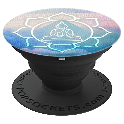 Buddha Lotus Flower Zen Meditation - PopSockets Grip and Stand for Phones and Tablets