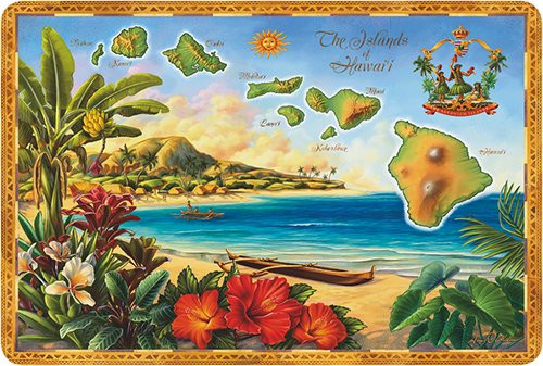 Hawaiian Vintage Postcards Pack of 30 - The Islands of Hawaii by Anne Wertheim