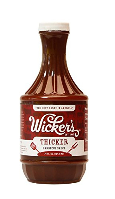Wickers Sauce Thicker Barbeque Sauce, 24-ounce
