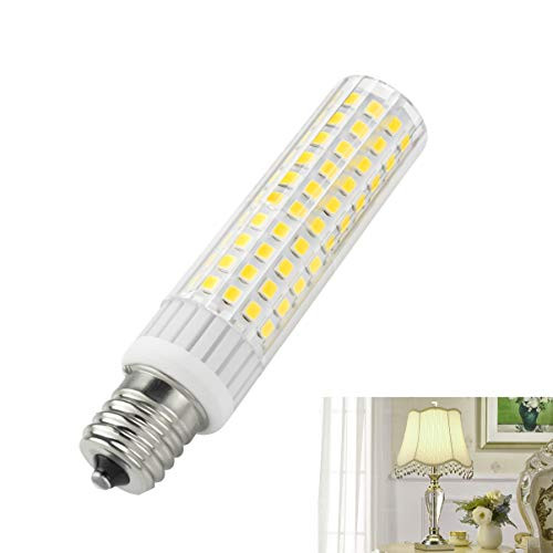 E12 LED Bulbs,10W LED Candelabra Bulb Equivalent Replacement 75W Halogen Bulbs,1100LM Dimmable LED Chandelier Bulbs,Daylight White Color 6000k for Ceiling Fan Bulb,Chandelier, Home Lighting
