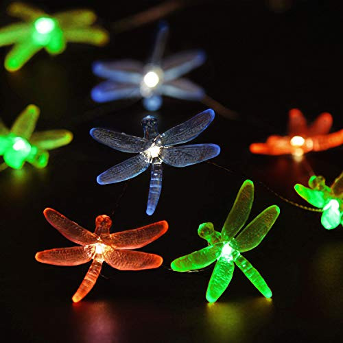Impress Life Decorations String Lights, Dragonfly Plus Fairy Lights Battery-Powered Silver Flexible Wire 10 ft 30 LEDs with Remote for Indoor Outdoor DIY Home Office Birthday Wedding Party Ornamental