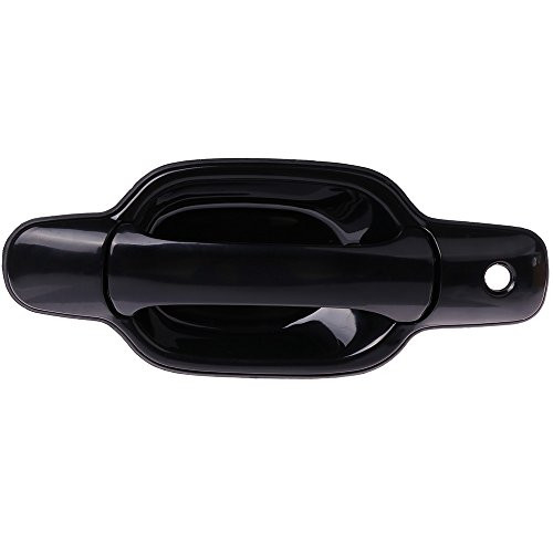 ECCPP Door Handle Exterior Outer Front Driver Side for 2004-2008 Chevrolet Colorado GMC Canyon GM1310141 25875521(Black)
