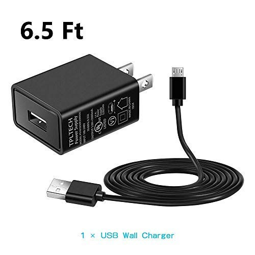Kindle Fire Fast Charger [UL Listed] AC Adapter 2A Rapid Charger with 6.5Ft Micro-USB Cable Compatible Kindle Fire HD Fire 7 8 10 Tablet HDX 6" 7" 8.9" 9.7", Tab Power Supply Cord