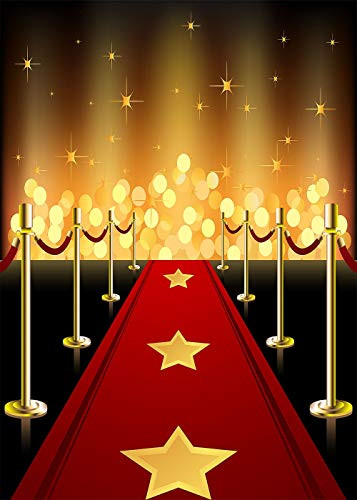 Hollywood Movie Night Decor – Red Carpet Wall Mural For Awards Party Vibes