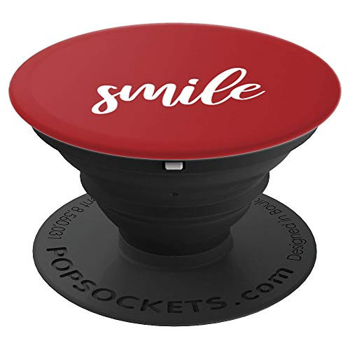 XR-Red Pop-Socket - SMILE Positive-Quote - PopSockets Grip and Stand for Phones and Tablets