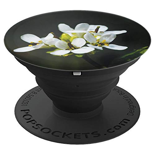White Flowers Pop-Socket Grip for Spring Lovers - PopSockets Grip and Stand for Phones and Tablets
