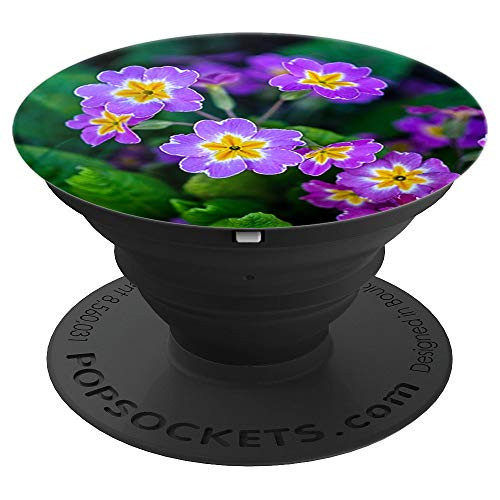 Spring Flowers: Purple Wild-Flowers - PopSockets Grip and Stand for Phones and Tablets