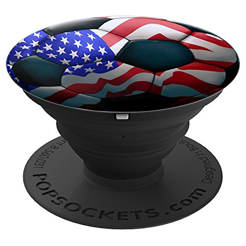 America US Flag Football Soccer Futbol - PopSockets Grip and Stand for Phones and Tablets America US Flag Football Soccer Futbol - PopSockets Grip and Stand for Phones and Tablets
