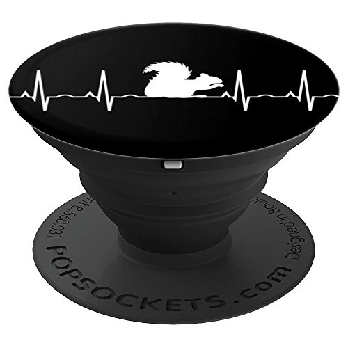 Squirrel Smartphone Grip Best Squirrel Lover Heartbeat Gift - PopSockets Grip and Stand for Phones and Tablets