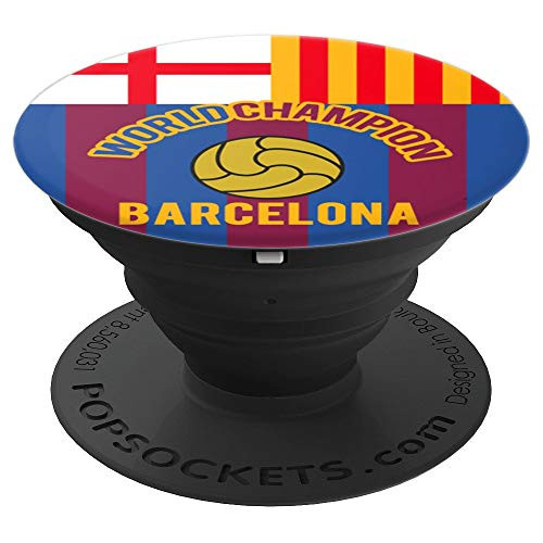 Soccer Fan Barcelona champions of the world - PopSockets Grip and Stand for Phones and Tablets Soccer Fan Barcelona champions of the world - PopSockets Grip and Stand for Phones and Tablets