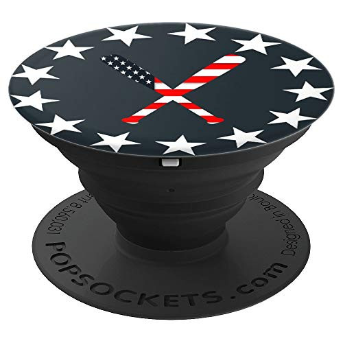 Baseball Player Phone Grip American Flag Baseballin USA - PopSockets Grip and Stand for Phones and Tablets