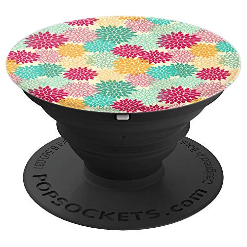 Dahlia Spring Summer Colors Floral Flowers Cute Trendy - PopSockets Grip and Stand for Phones and Tablets