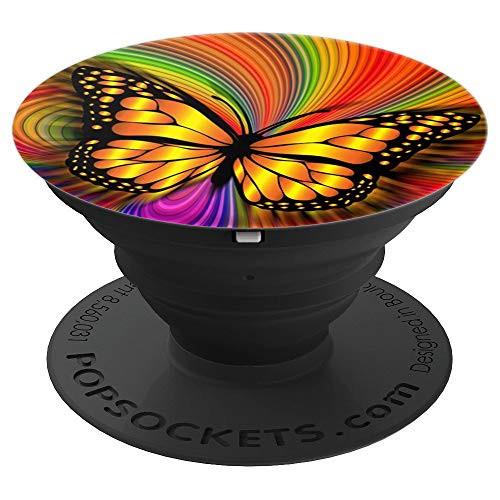 Rainbow Butterfly Cellphone Holder Hand Pop Up Phone Knobs - PopSockets Grip and Stand for Phones and Tablets