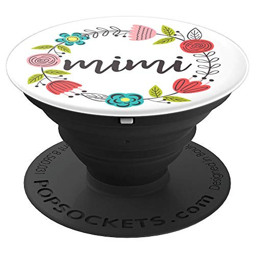 Pretty Blessed Mimi Spring Floral Wreath on White - PopSockets Grip and Stand for Phones and Tablets Pretty Blessed Mimi Spring Floral Wreath on White - PopSockets Grip and Stand for Phones and Tablets
