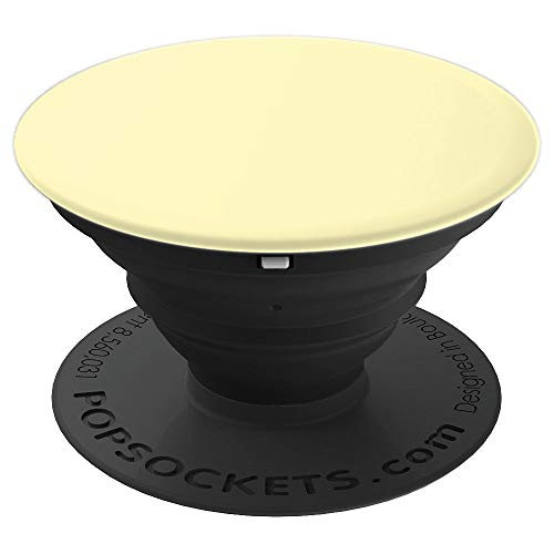 Pale Yellow Solid Color Pop Socket Pastel Pale Yellow - PopSockets Grip and Stand for Phones and Tablets