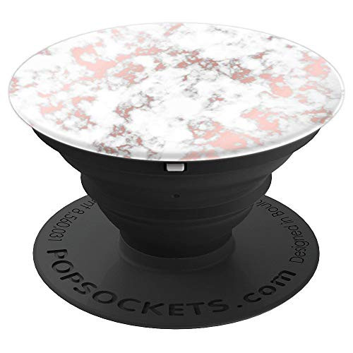 Rose Gold Marble Gray Faux | Cute Pink Marbling Pattern - PopSockets Grip and Stand for Phones and Tablets Rose Gold Marble Gray Faux | Cute Pink Marbling Pattern - PopSockets Grip and Stand for Phones and Tablets
