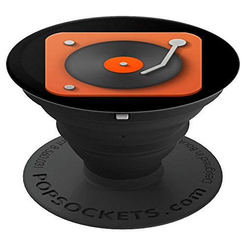 Cool Record Player Design, DJ Turntable - PopSockets Grip and Stand for Phones and Tablets